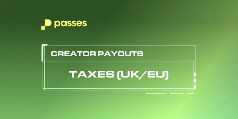 Tax Information for Passes Creators (EU/UK)